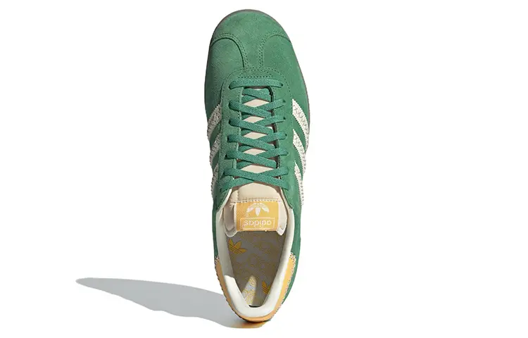 Мужские кроссовки для скейтбординга adidas originals Gazelle, Желто-зеленый — фото 4