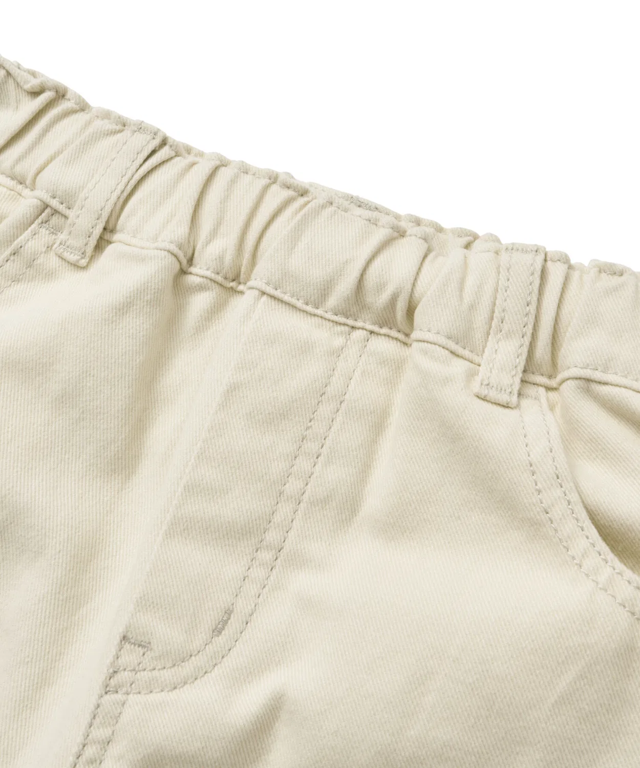 Детские кремовые брюки Kids Double Knee Bermuda Pants от Brownbreath Kids — фото 4