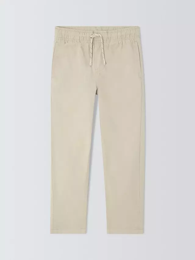 Брюки чинос John Lewis Kids' Straight Fit Turn Up, цвет neutral — фото 2