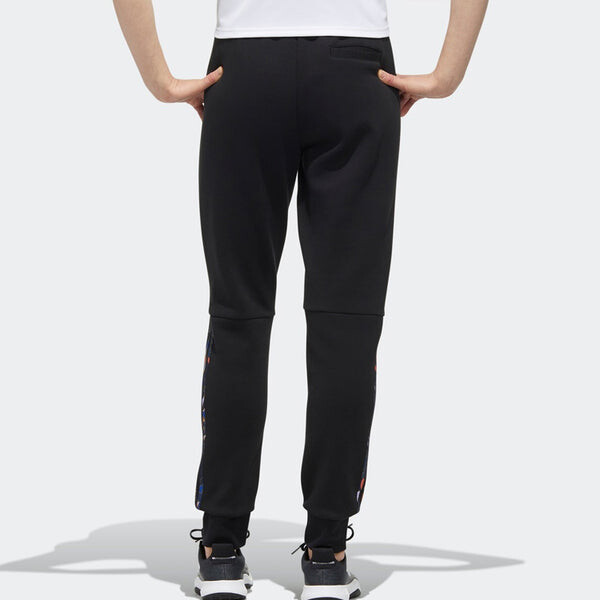Спортивные штаны (WMNS) adidas Mic Dk Printing Sports Pants Black, черный — фото 4