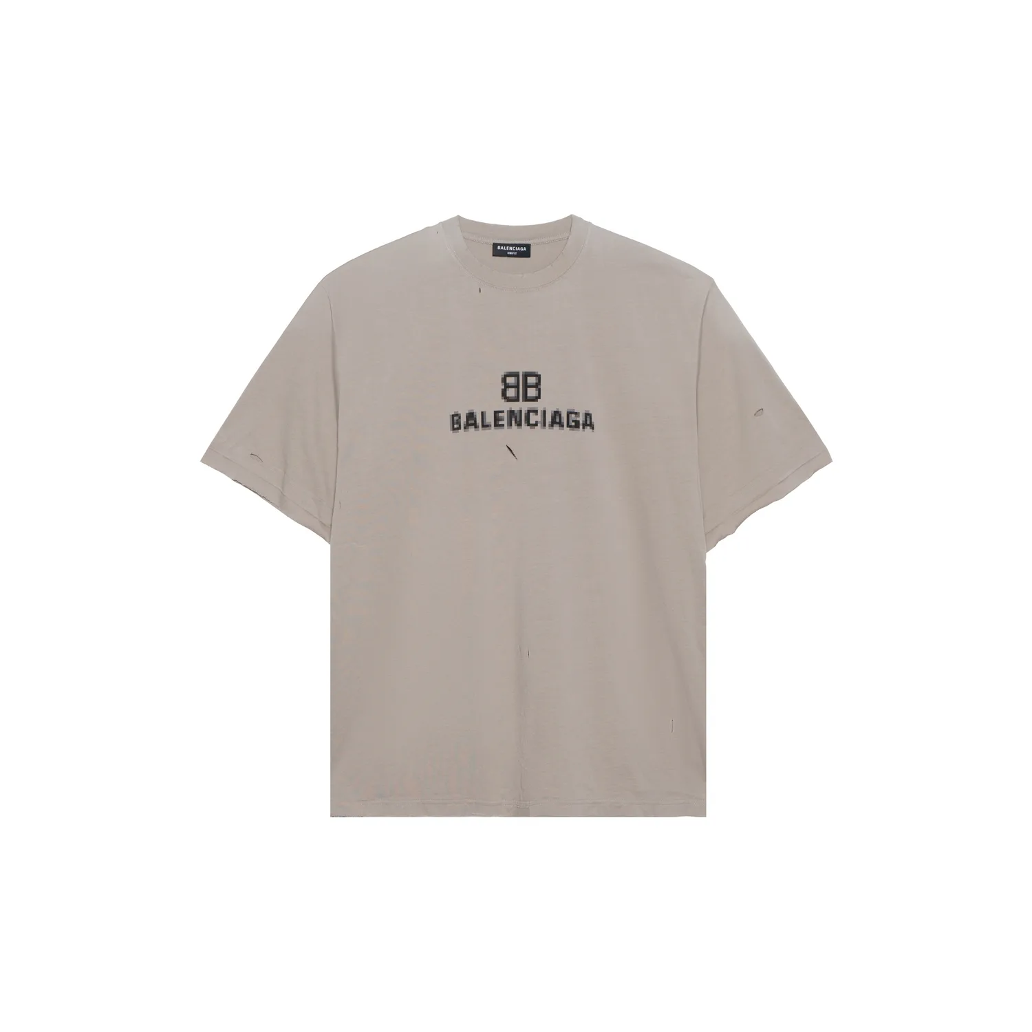 Футболка Bb Pixel Boxy Balenciaga, серый