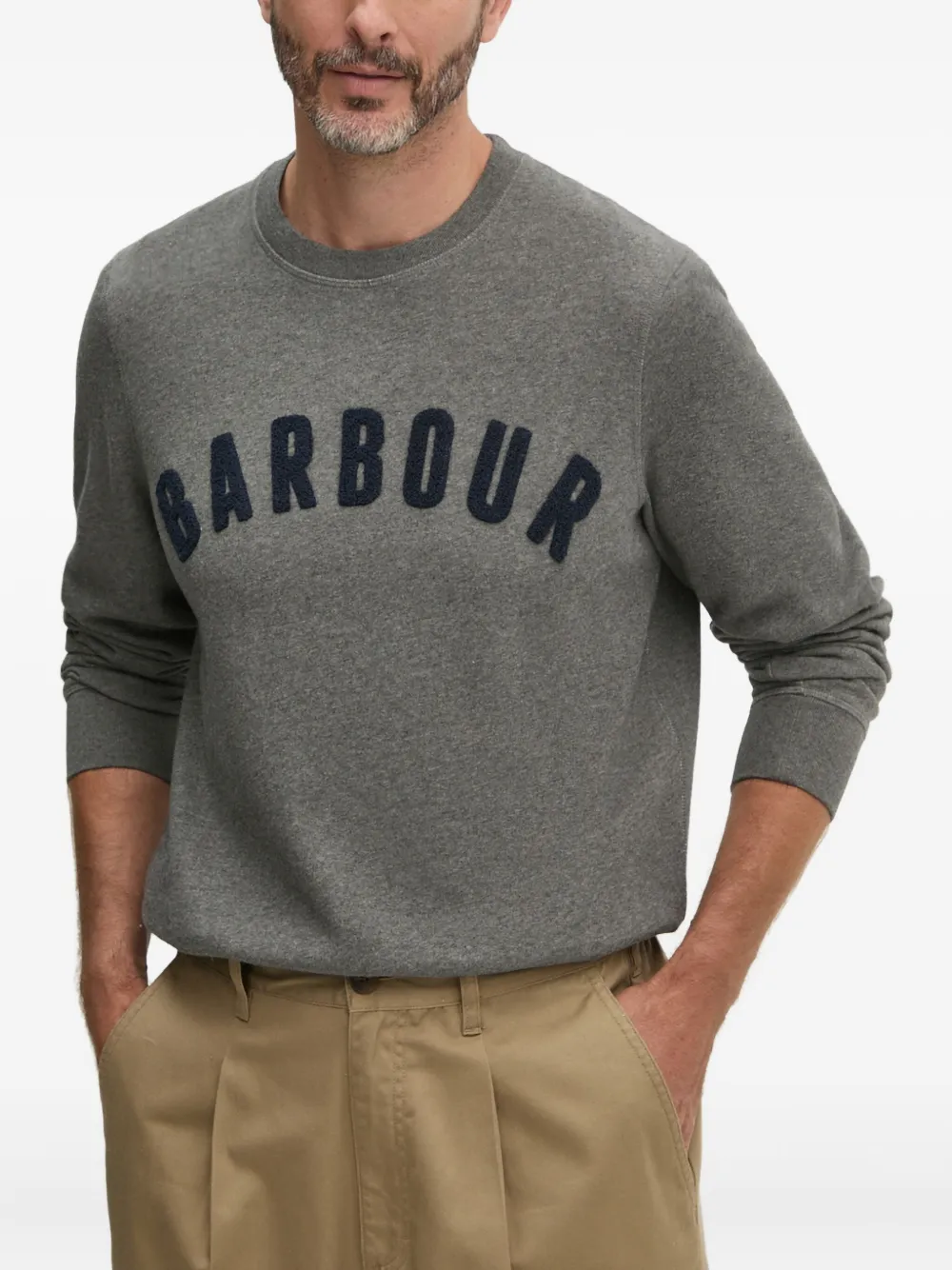 

Свитер Prep с логотипом Barbour, серый