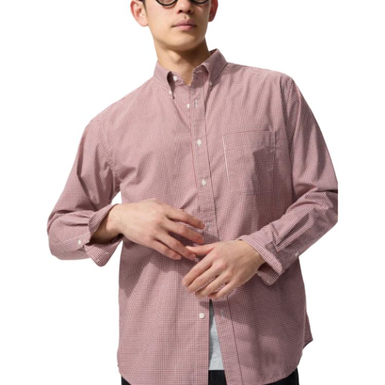 

Рубашка Unisex Burgundy UNIQLO, Burgundy