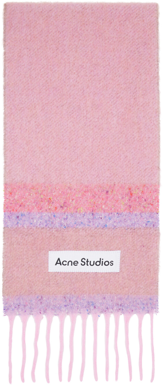 

Шарф с логотипом и бахромой Acne Studios
