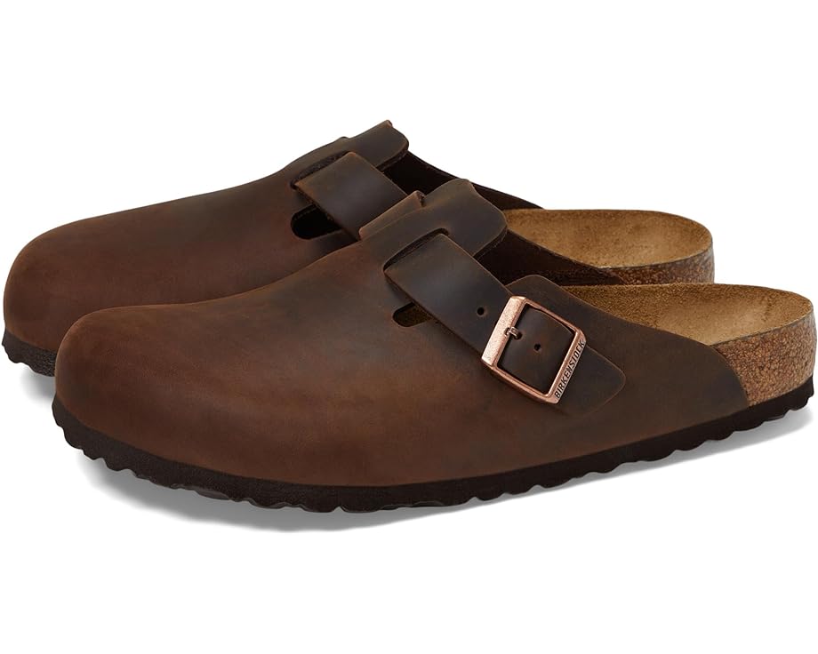 

Сабо Birkenstock Boston Soft Footbed, цвет Habana Oiled Leather