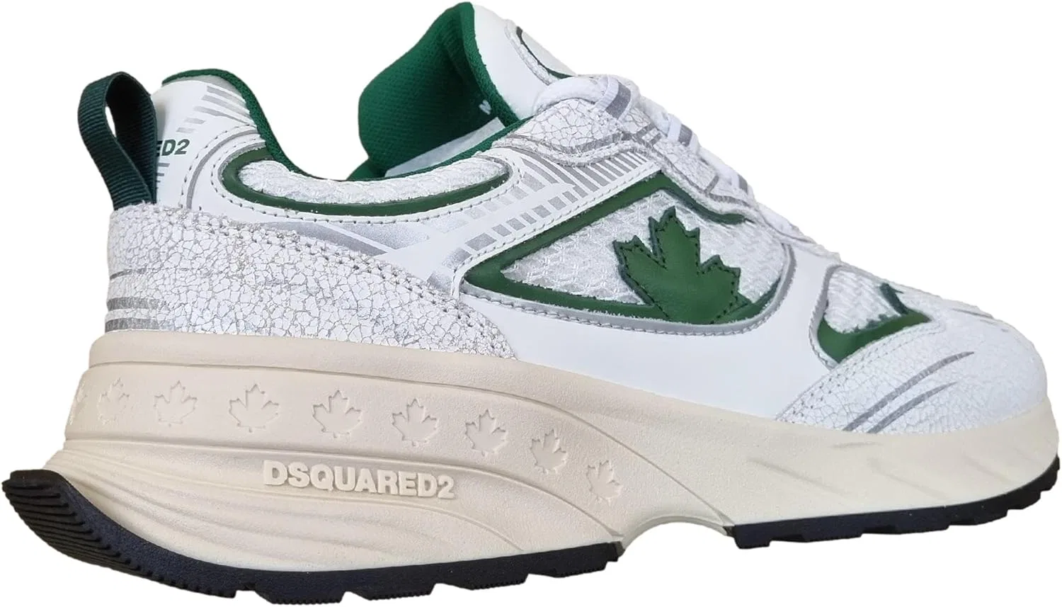 Мужские кроссовки DSQUARED2 Sprinter SNM044443108445 M4142, белые/зеленые — фото 4