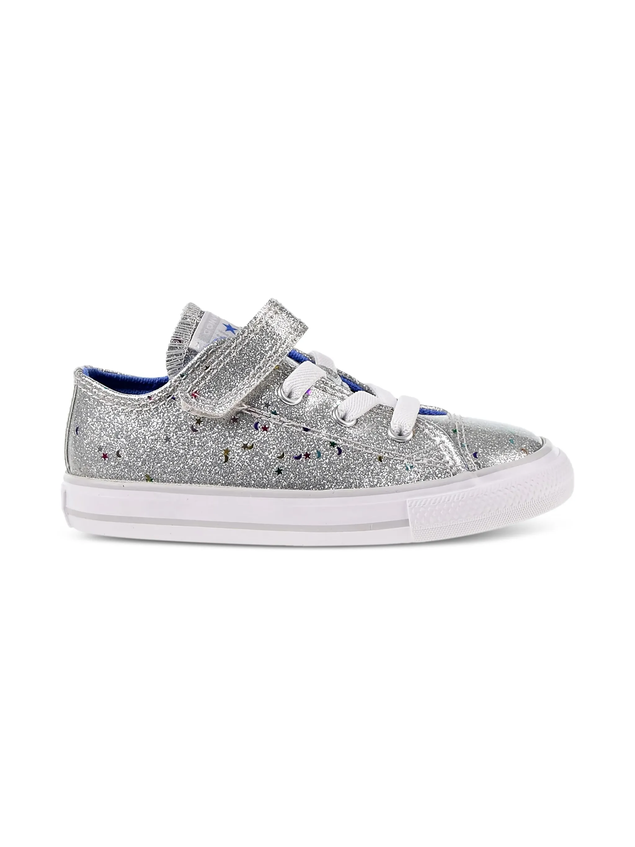 Кеды Chuck Taylor All Star 1V OX TD Silver-Ozone Converse Kids, серый — фото 2