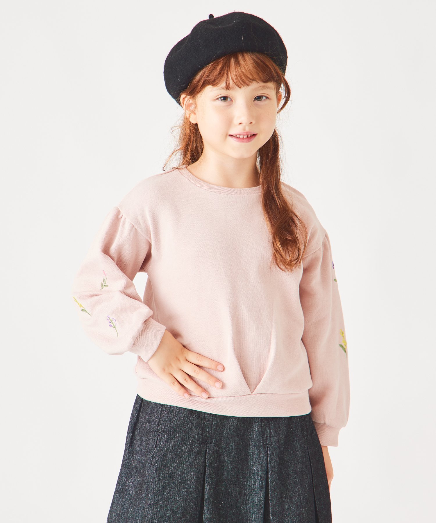Толстовка с вышитыми рукавами Ever Closet, pink