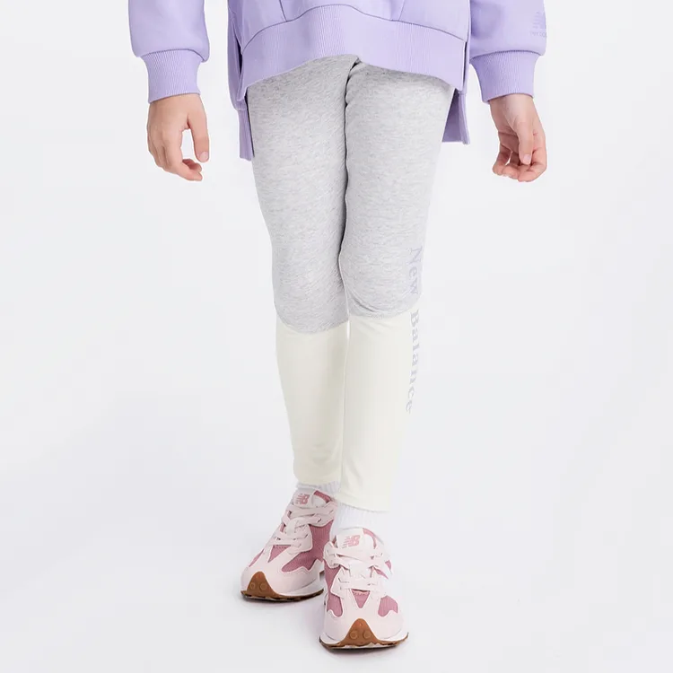 Леггинсы для детей 3-7 лет New Balance, Heather Gray — фото 3