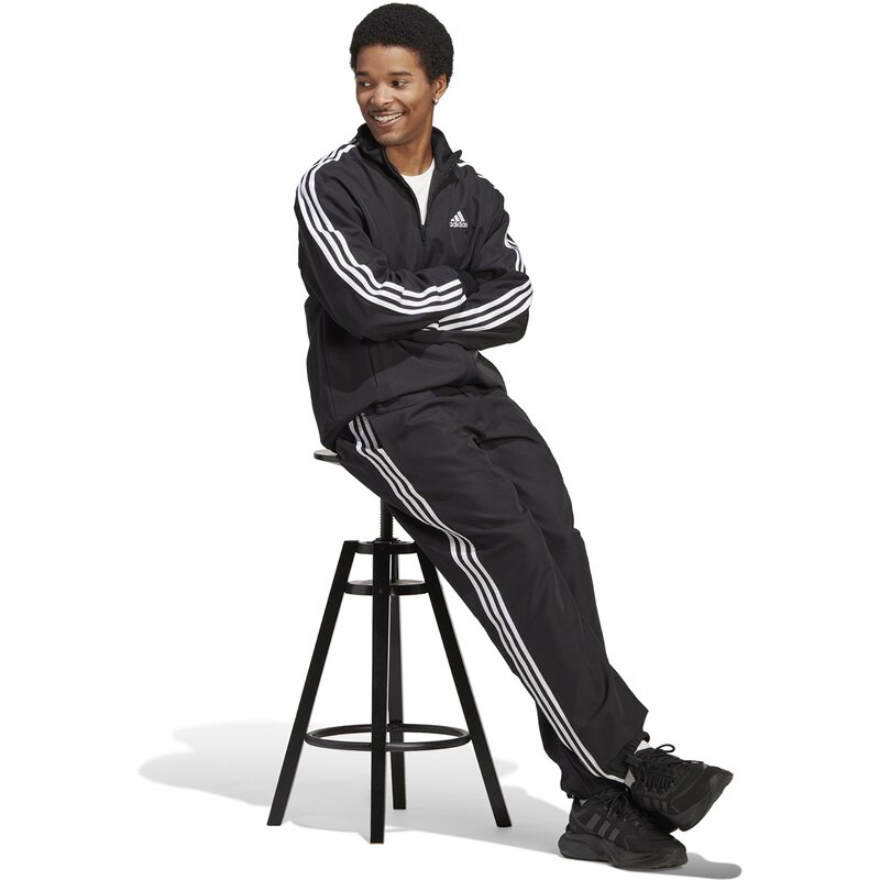 Тканый спортивный костюм с тремя полосками Adidas, мультиколор — фото 2
