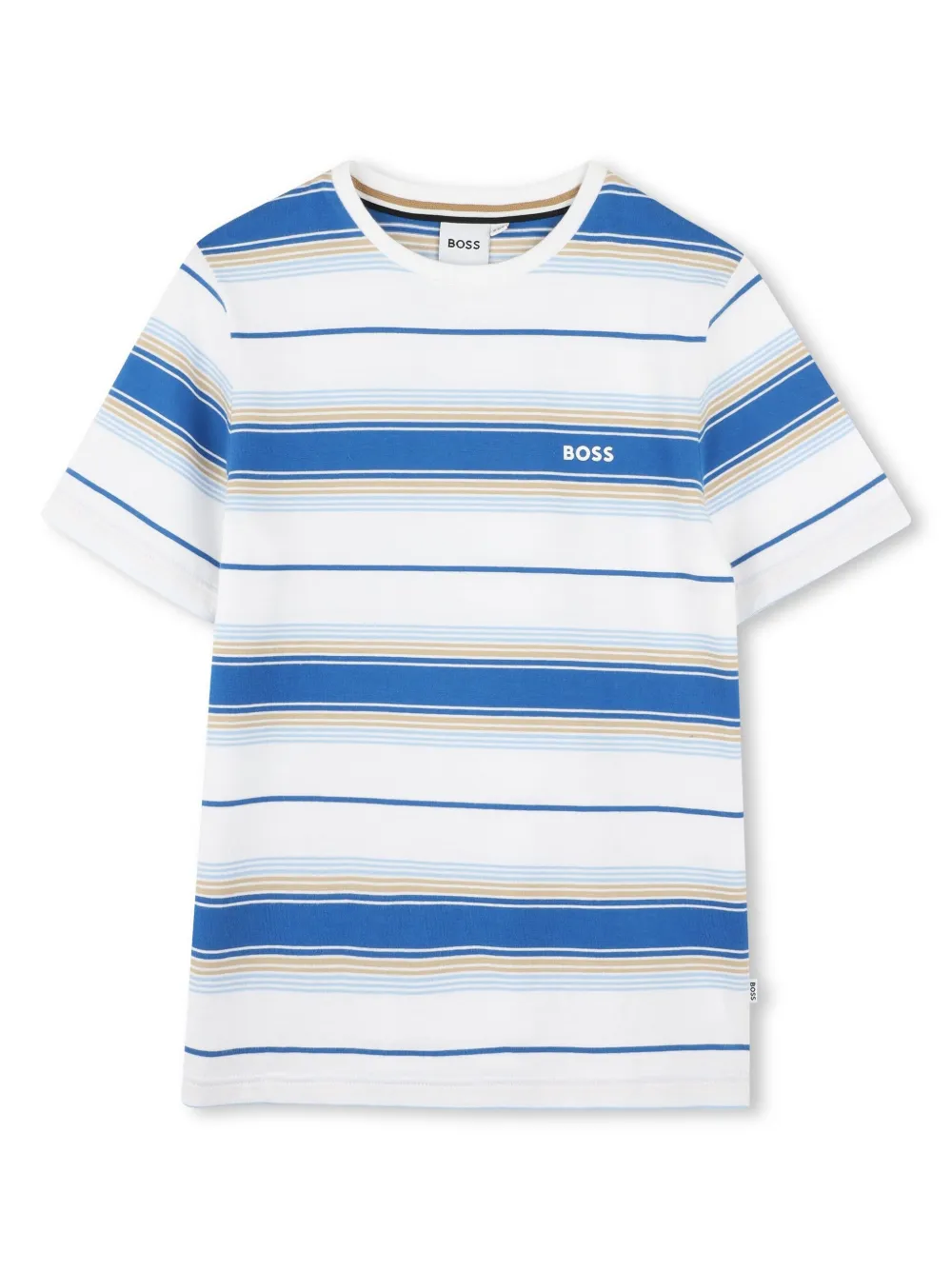 

Футболка в полоску BOSS Kidswear, белый