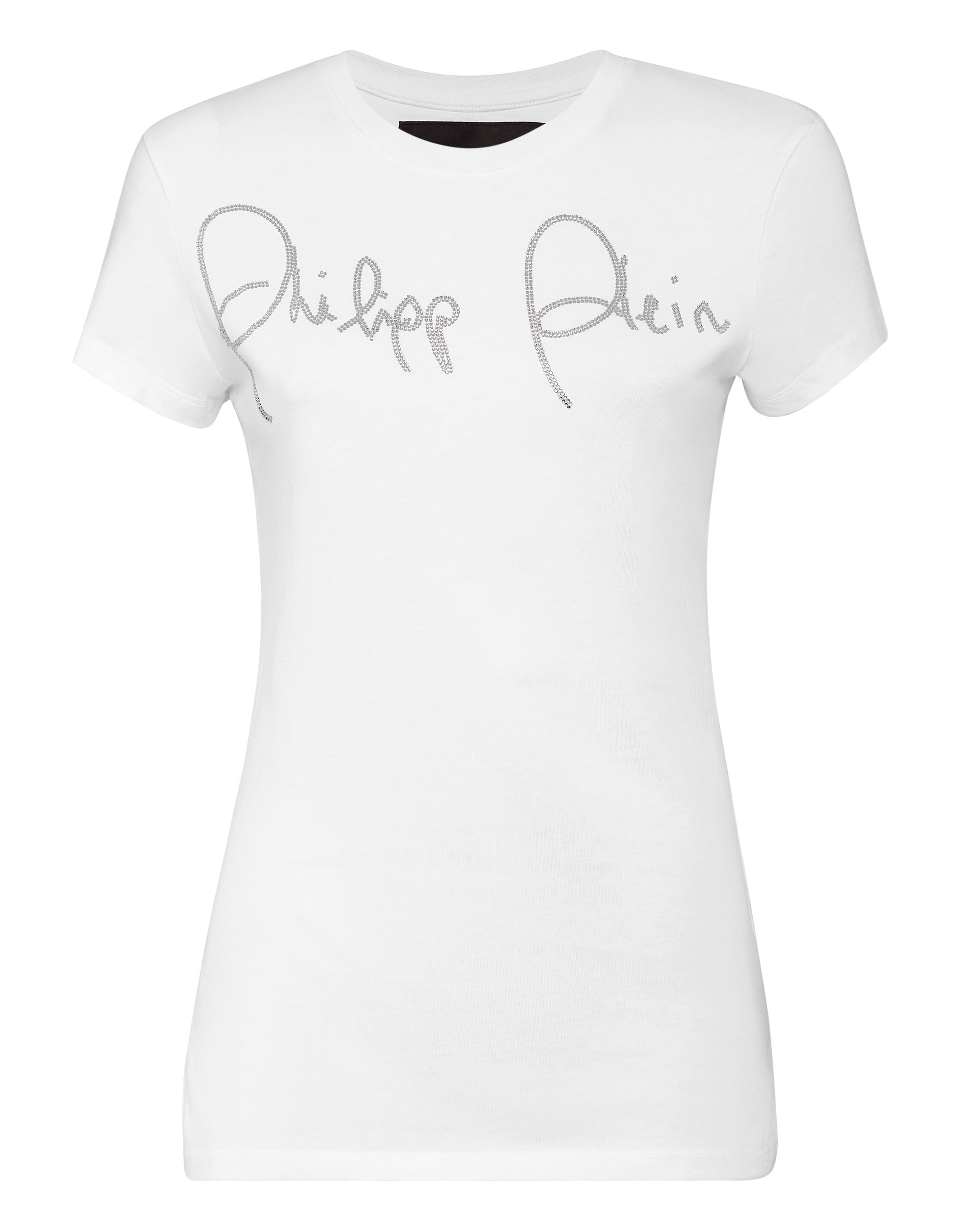

Футболка с круглым вырезом SS PHILIPP PLEIN, цвет white/crystal