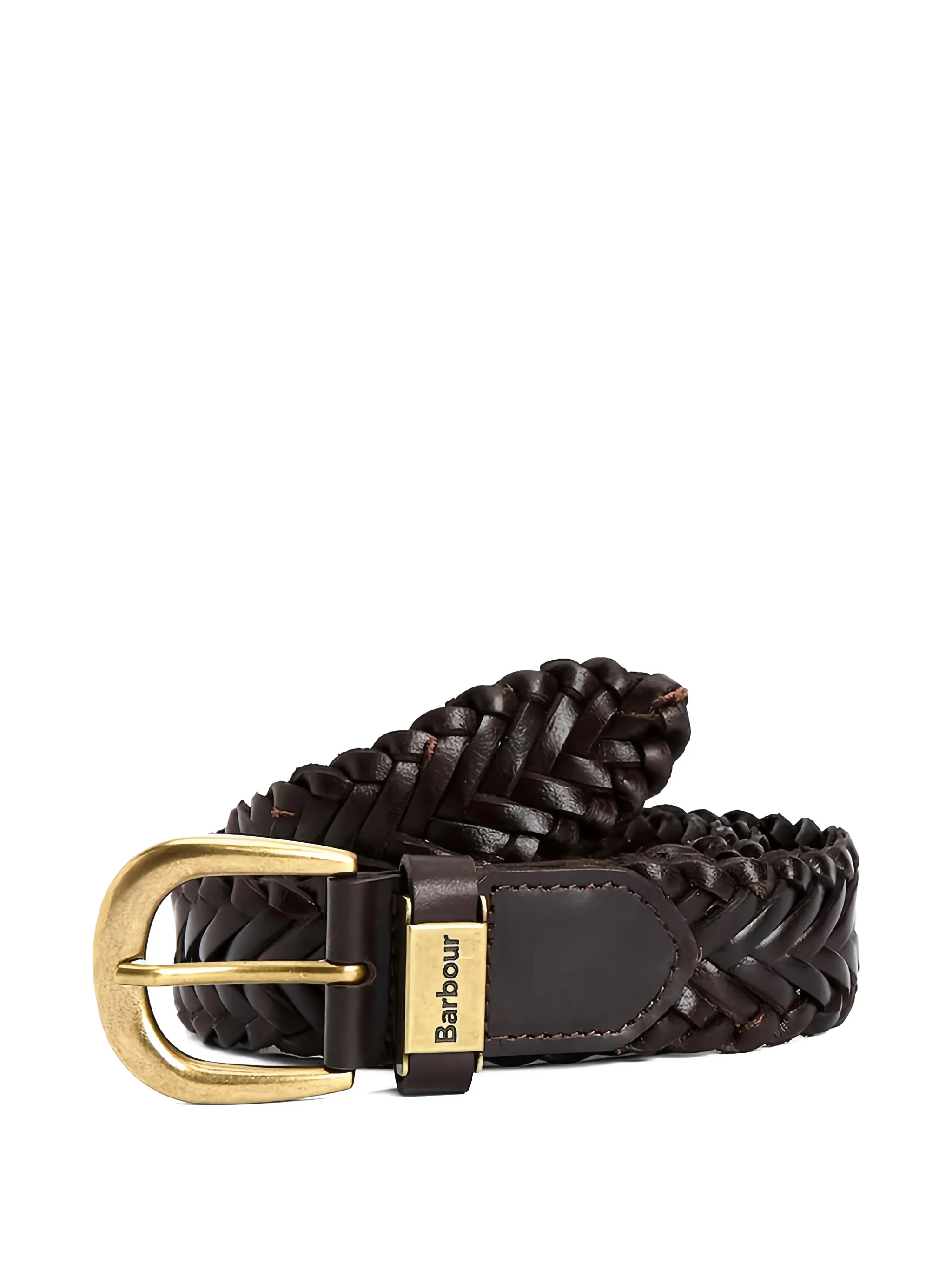 

Кожаный ремень из красной кожи Barbour, коричневый