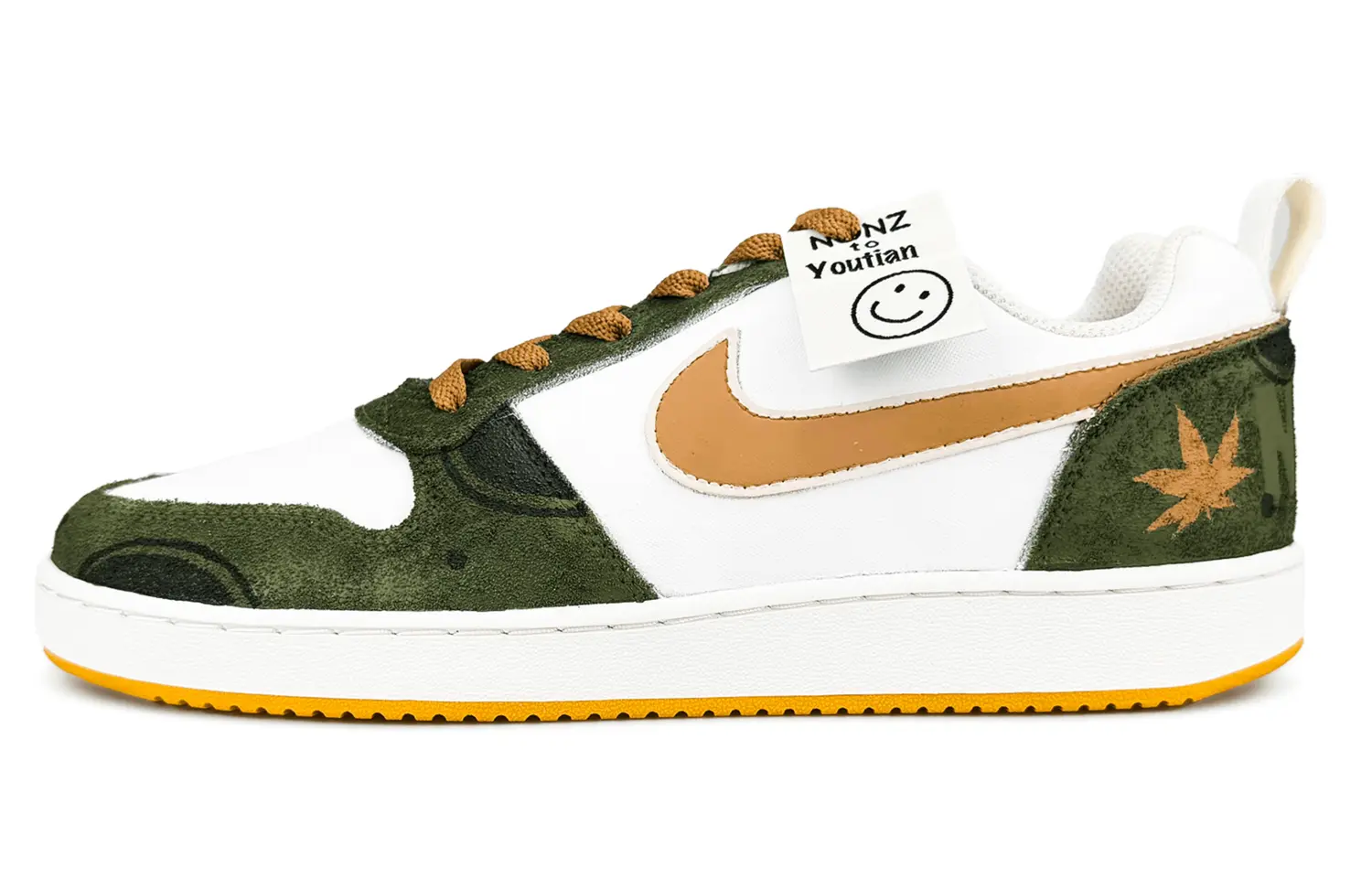 

Nike Кроссовки для скейтбординга Court Borough Low top мужские Green Brown