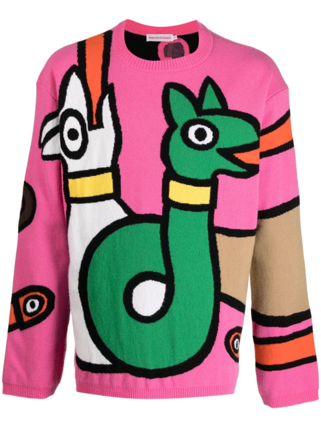 

Walter Van Beirendonck шерстяной джемпер Viper вязки интарсия, разноцветный