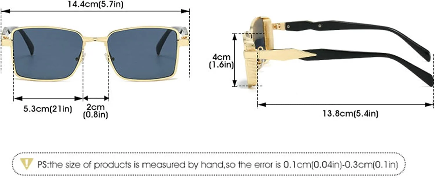 

Солнцезащитные очки Helena Retro Small Square для женщин и мужчин, металлическая оправа, винтажные, в стиле панк, Y2K, черные, с защитой от УФ-излучения UV400, C1