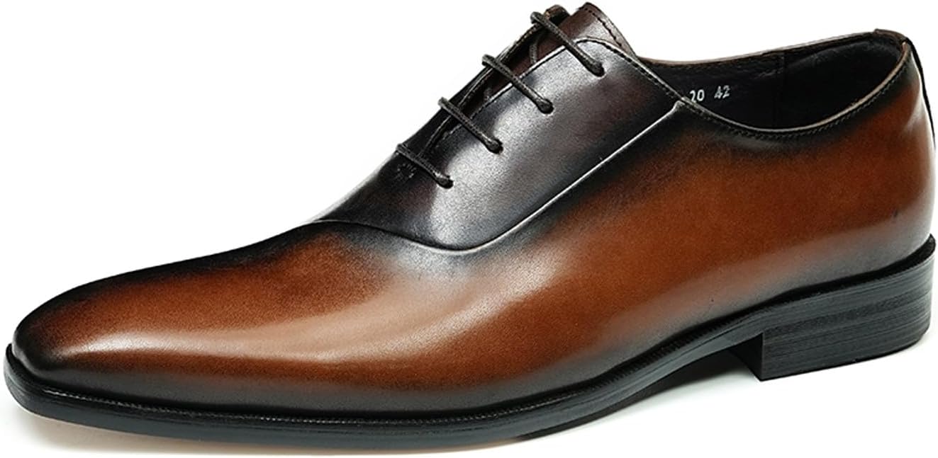 

Мужские классические туфли-оксфорды Santimon из натуральной кожи с перфорацией на мыске- удобные двухцветные туфли-дерби для выпускного вечера, свадьбы, повседневной носки и бизнеса, коричневый