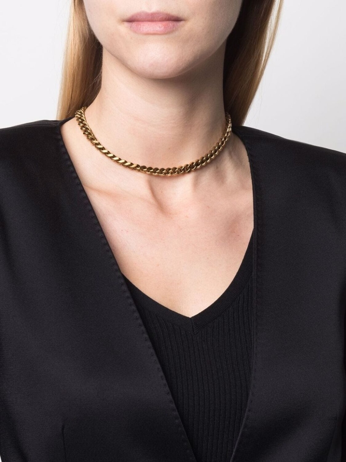 

Короткая цепочка на шею Saint Laurent, золотой