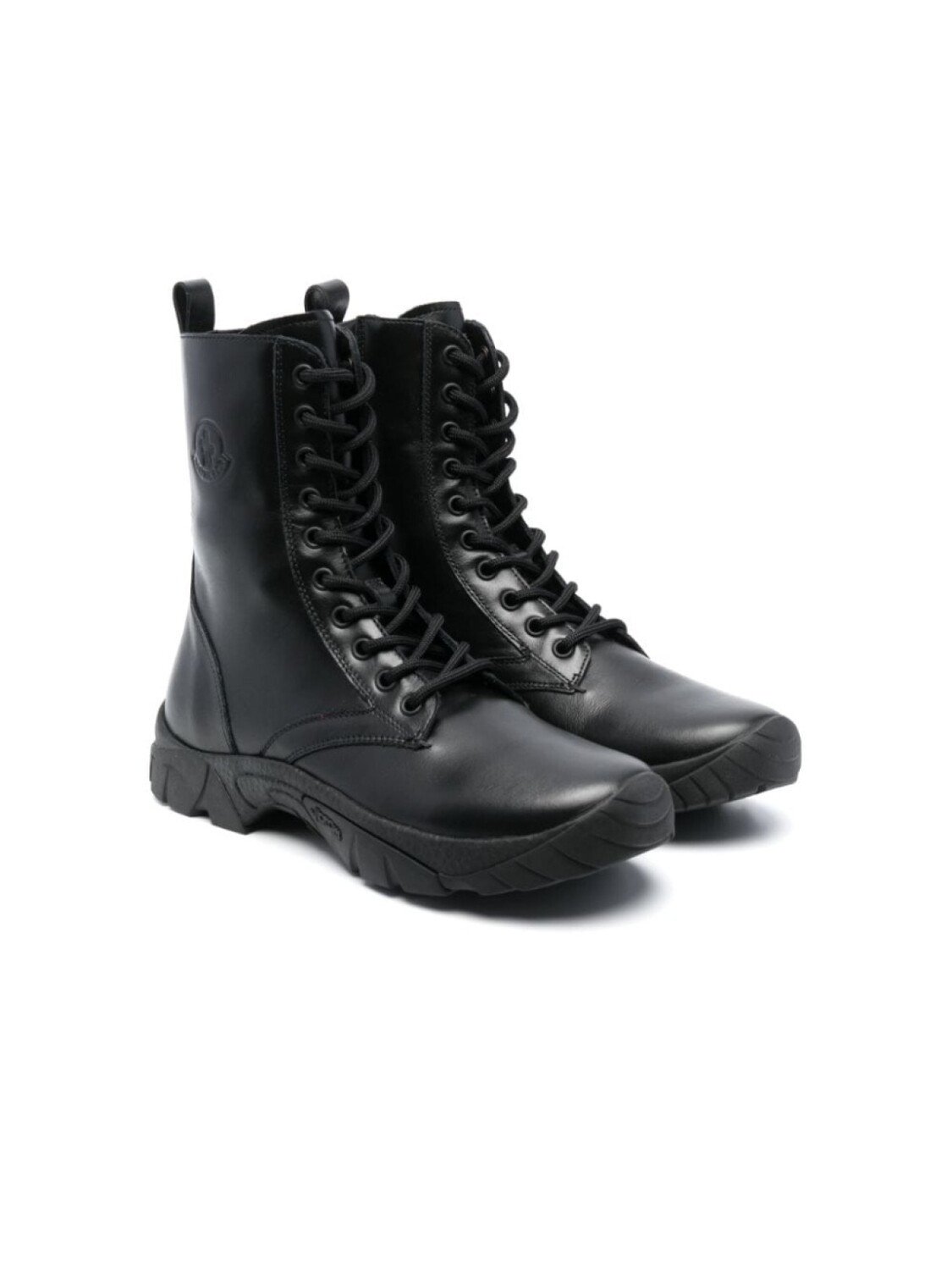 

Moncler Enfant ботинки на шнуровке, черный