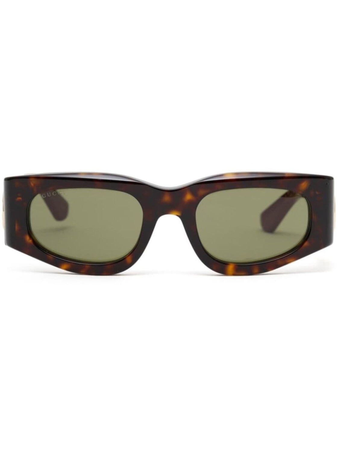 

Gucci Eyewear солнцезащитные очки в прямоугольной оправе, коричневый