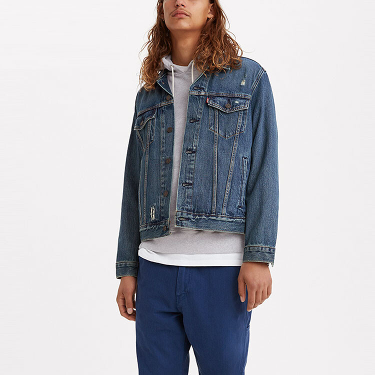 Куртка мужская джинсовая синяя Levi’S, синий — фото 3