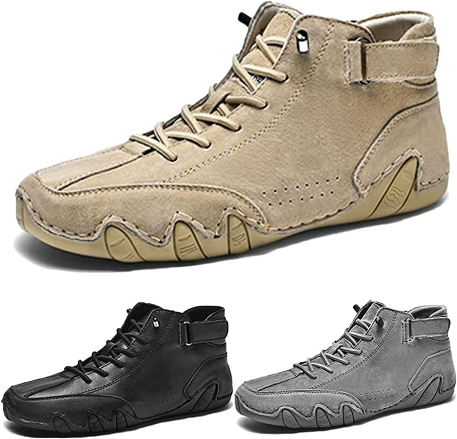 

Мужские ботинки DAGY Chukka, противоскользящие дышащие повседневные кроссовки из замши, высокие ботинки, мужские повседневные кроссовки, хаки