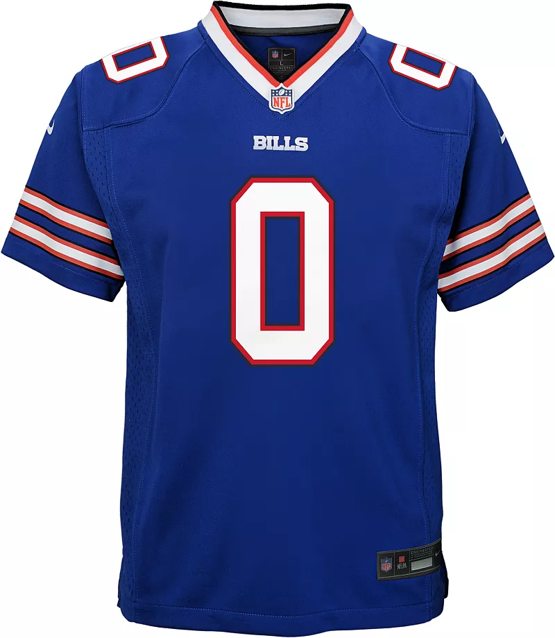 Nike Youth Buffalo Bills Кеон Коулман № 0, 2-я королевская синяя игровая майка — фото 3