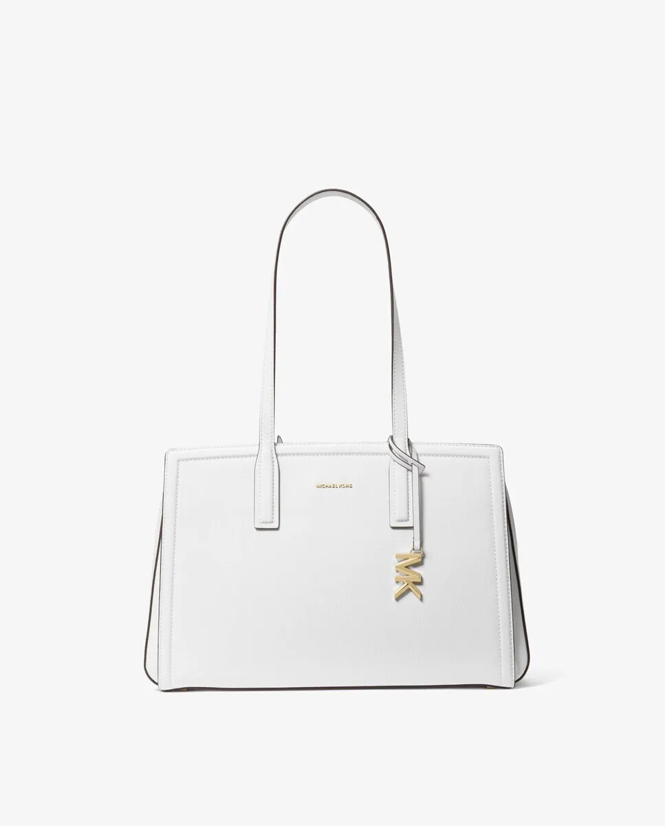 

Сумка-тоут из кожи Laila Michael Michael Kors, белый