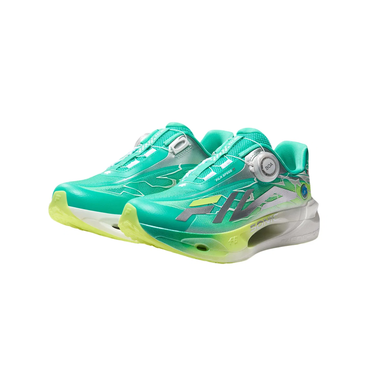 Кроссовки для бега FILA KIDS с зеленым верхом — фото 4