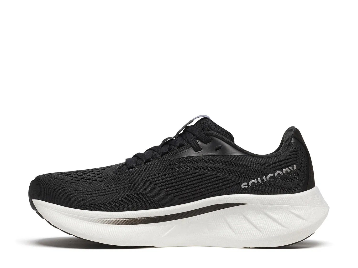 Кроссовки Saucony Ride 18 Running Shoe - Women's, черный — фото 3