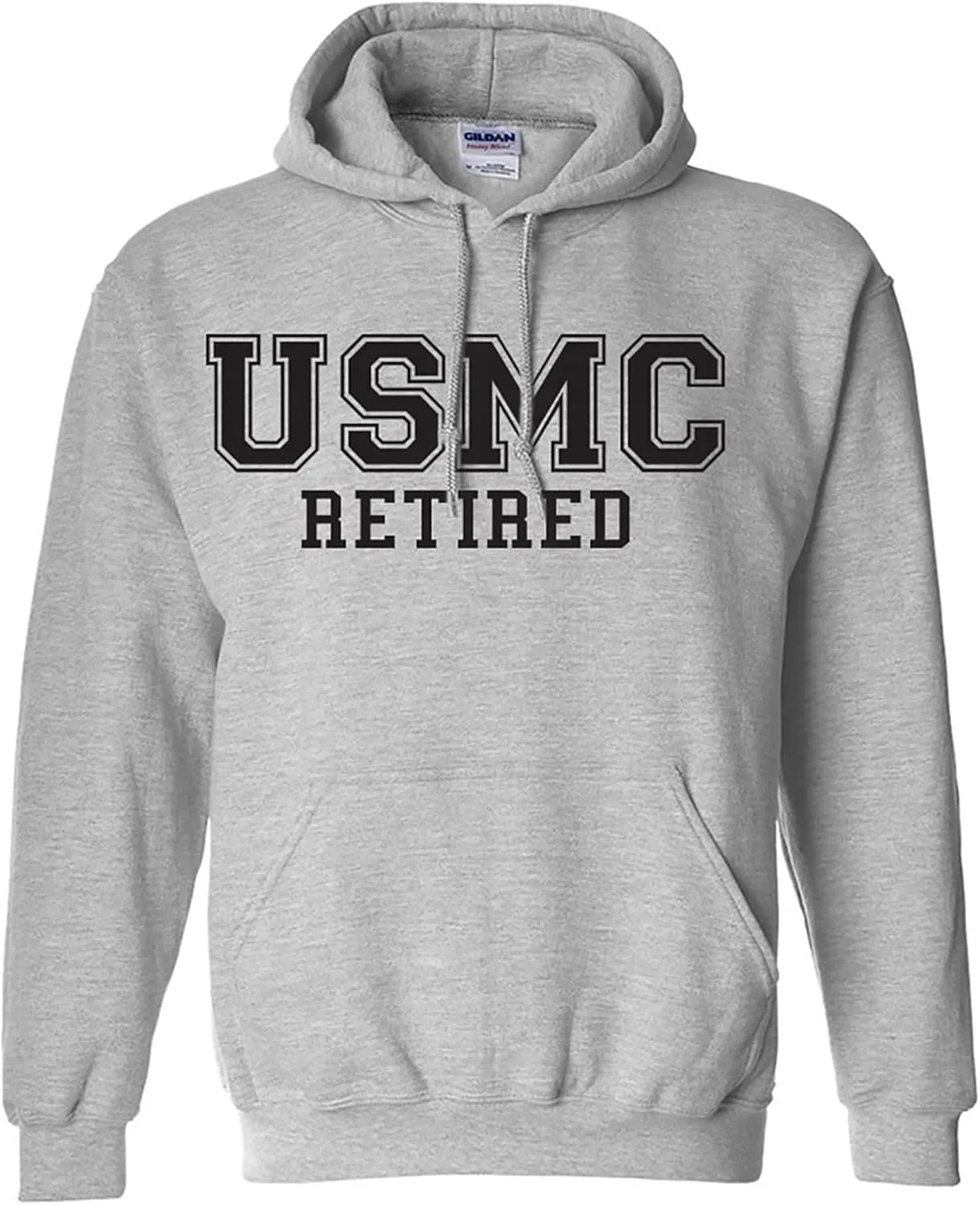 

Толстовка с капюшоном zerogravitee USMC Retired с черным логотипом