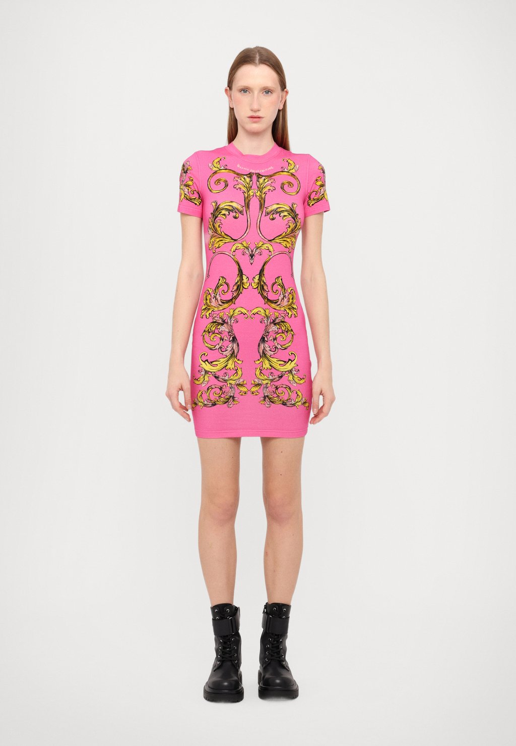 

Платье из джерси Versace Jeans Couture, розовый