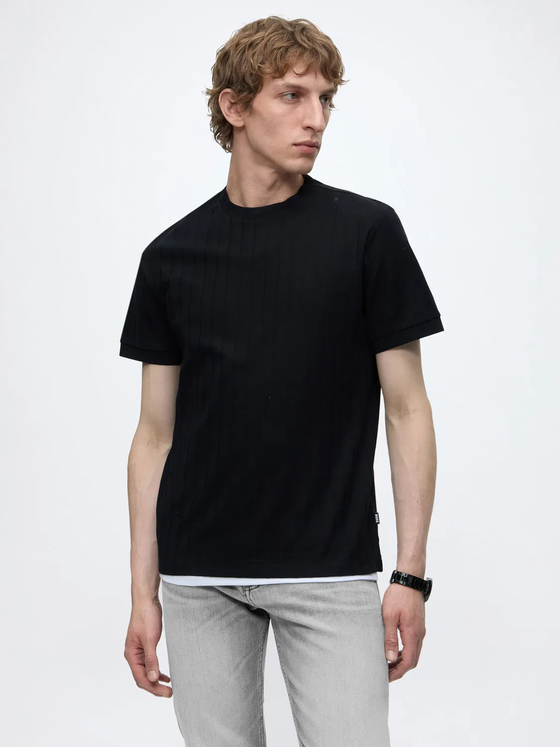 Джинсы Boss Slim fit RE.MAINE серого цвета — фото 3