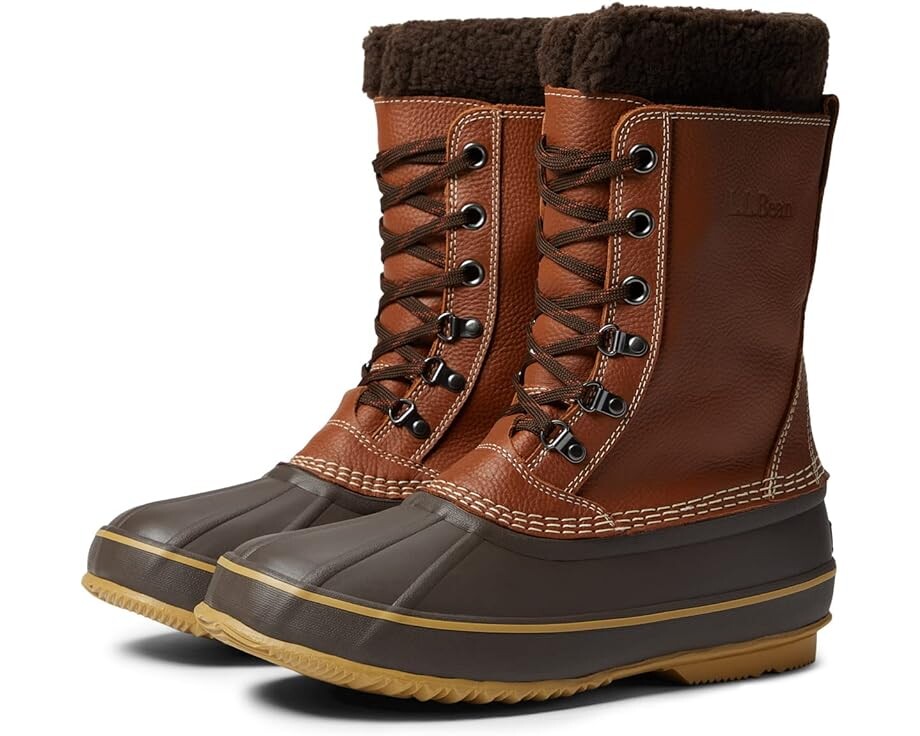 

Ботинки L.L.Bean Snow Tumbled Leather Lace, цвет Maple