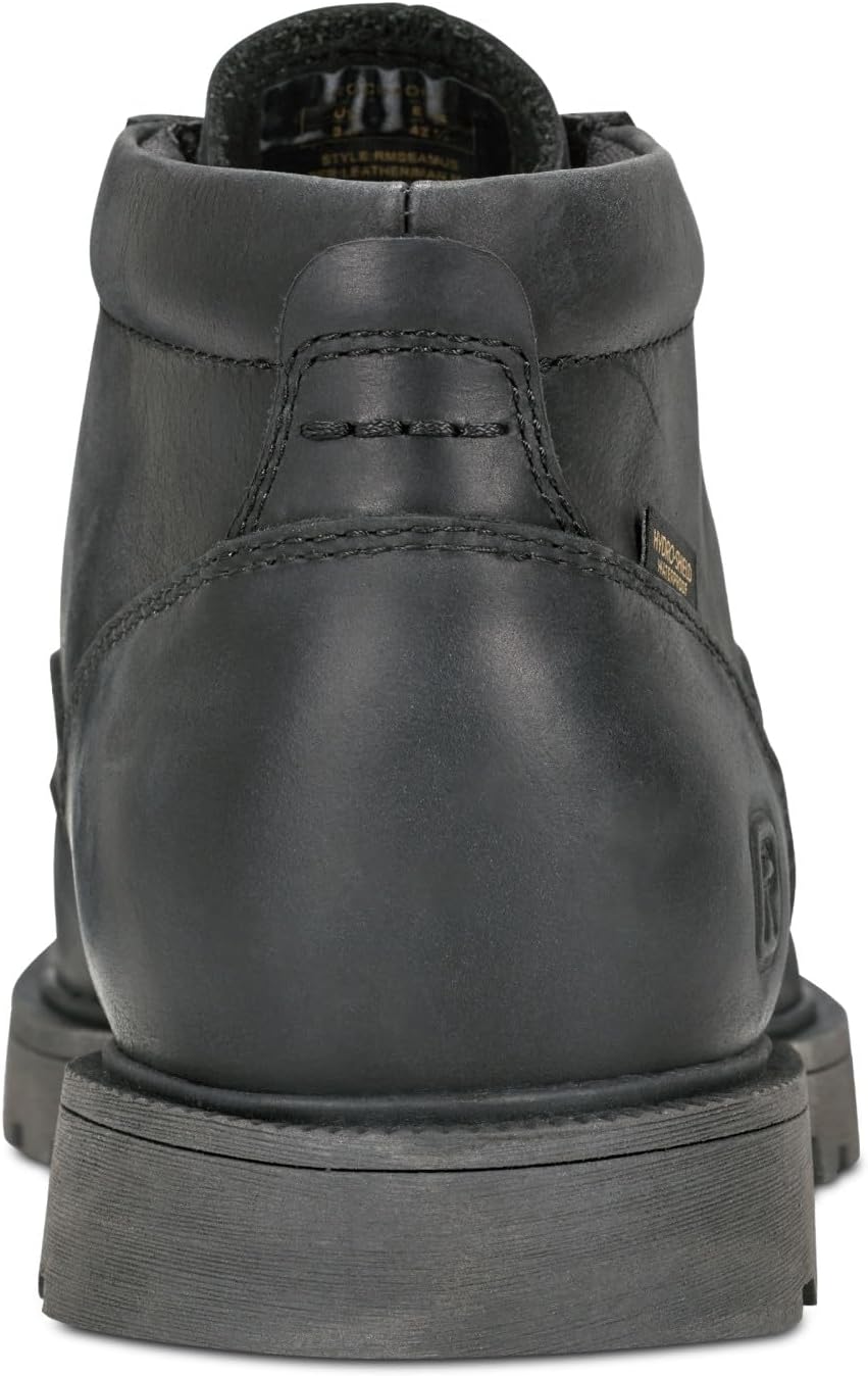 Мужские водонепроницаемые ботинки Chukka Rockport Seamus, черный — фото 2