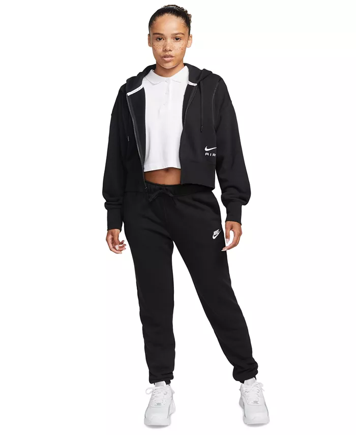 

Женские спортивные брюки Club Fleece Mid-Rise Joggers Nike, черный