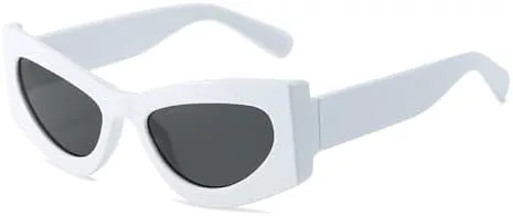 

Модные солнцезащитные очки «кошачий глаз» для женщин, металлическая маленькая оправа, ретро-очки с защитой от УФ-излучения UV400, конфетные цвета MTZJH, C7