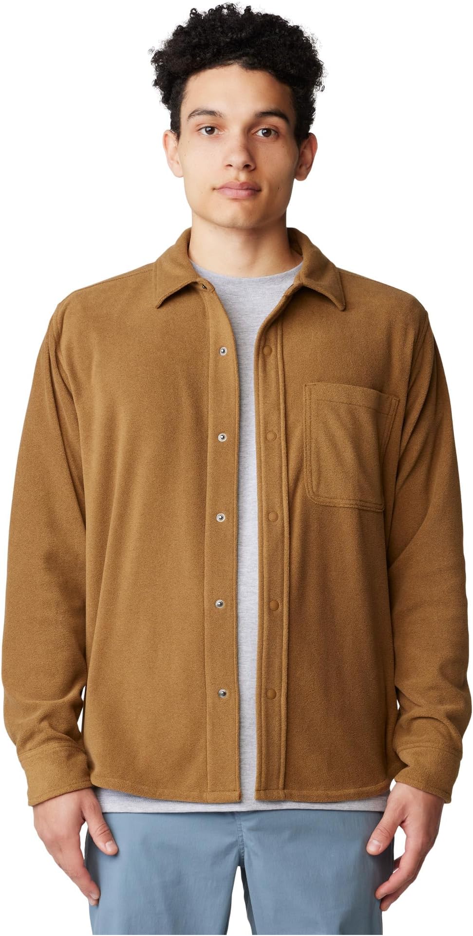 

Рубашка Mountain Hardwear Microchill Long Sleeve Shirt, цвет Golden Brown Heather