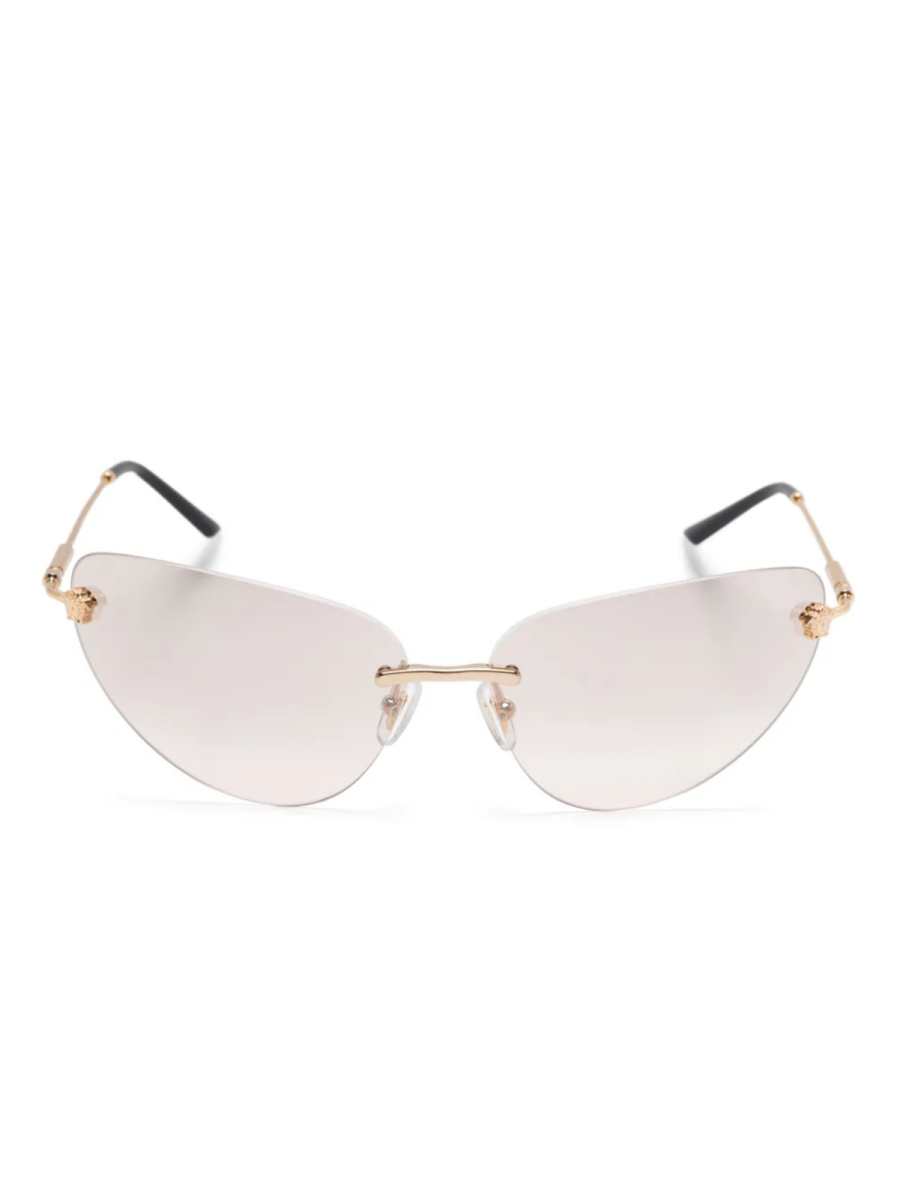 

Солнцезащитные очки в безободковой оправе Versace Eyewear, золотой