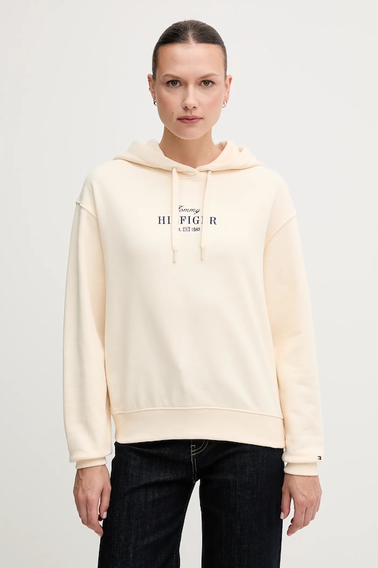 

Хлопковая толстовка Tommy Hilfiger, бежевый