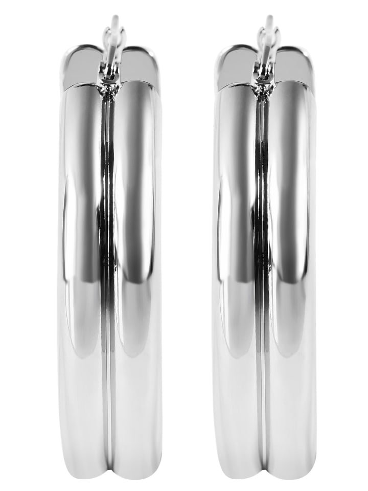 

Adeliás Женские серьги - Серьги-кольца из нержавеющей стали серебристого цвета