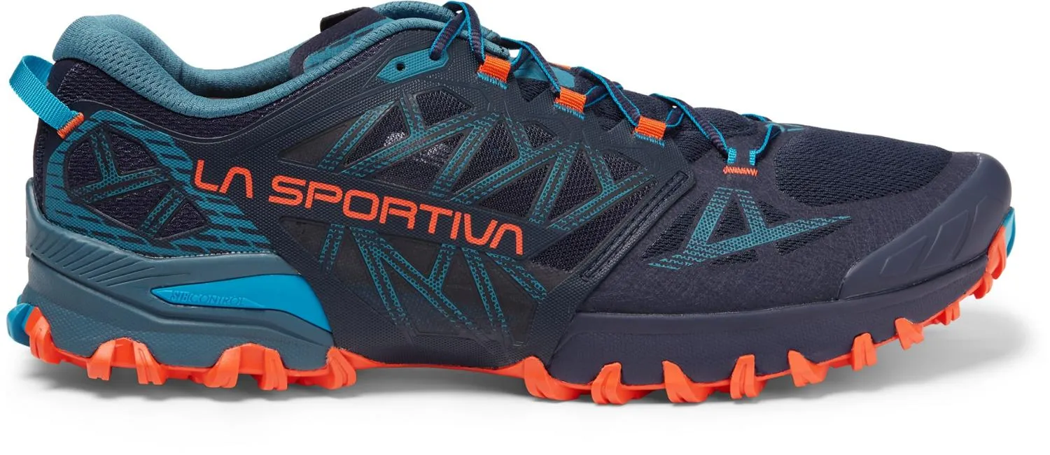 

Беговые кроссовки Bushido III для мужчин La Sportiva, Deep Sea/Cherry Tomato