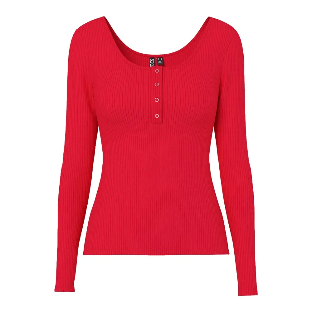 

Лонгслив Pieces Kitte, красный