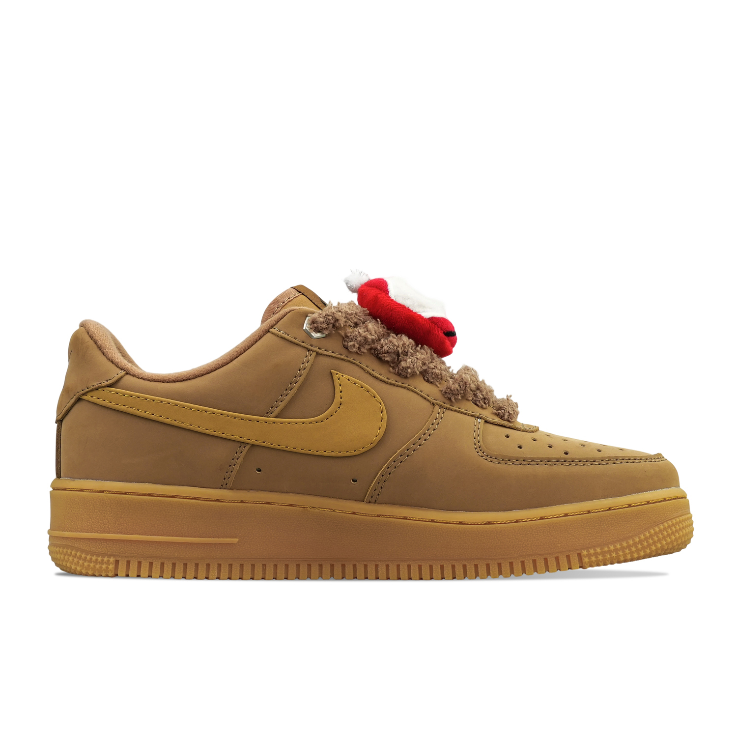 Nike Термостойкие низкие скейтбордистские кроссовки Air Force 1, унисекс, коричневый — фото 4