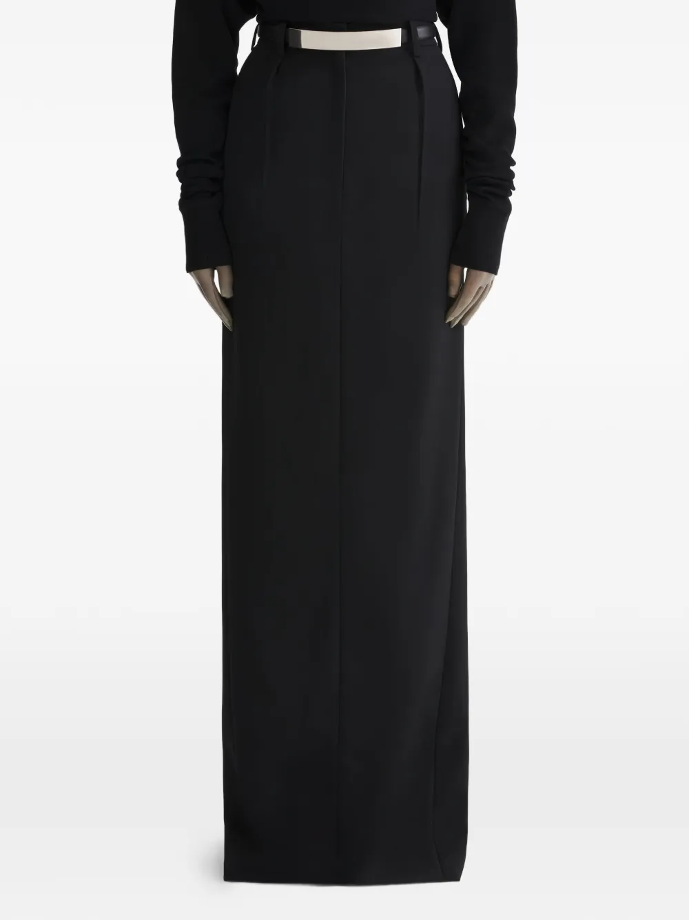 

Юбка с разрезом Mugler, черный