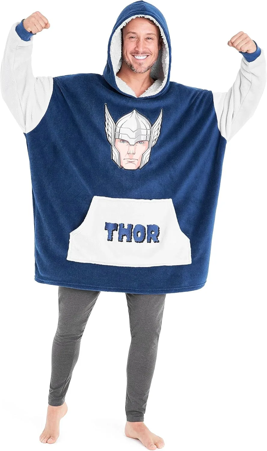 

Мягкий и удобный плед-худи Marvel для взрослых и подростков