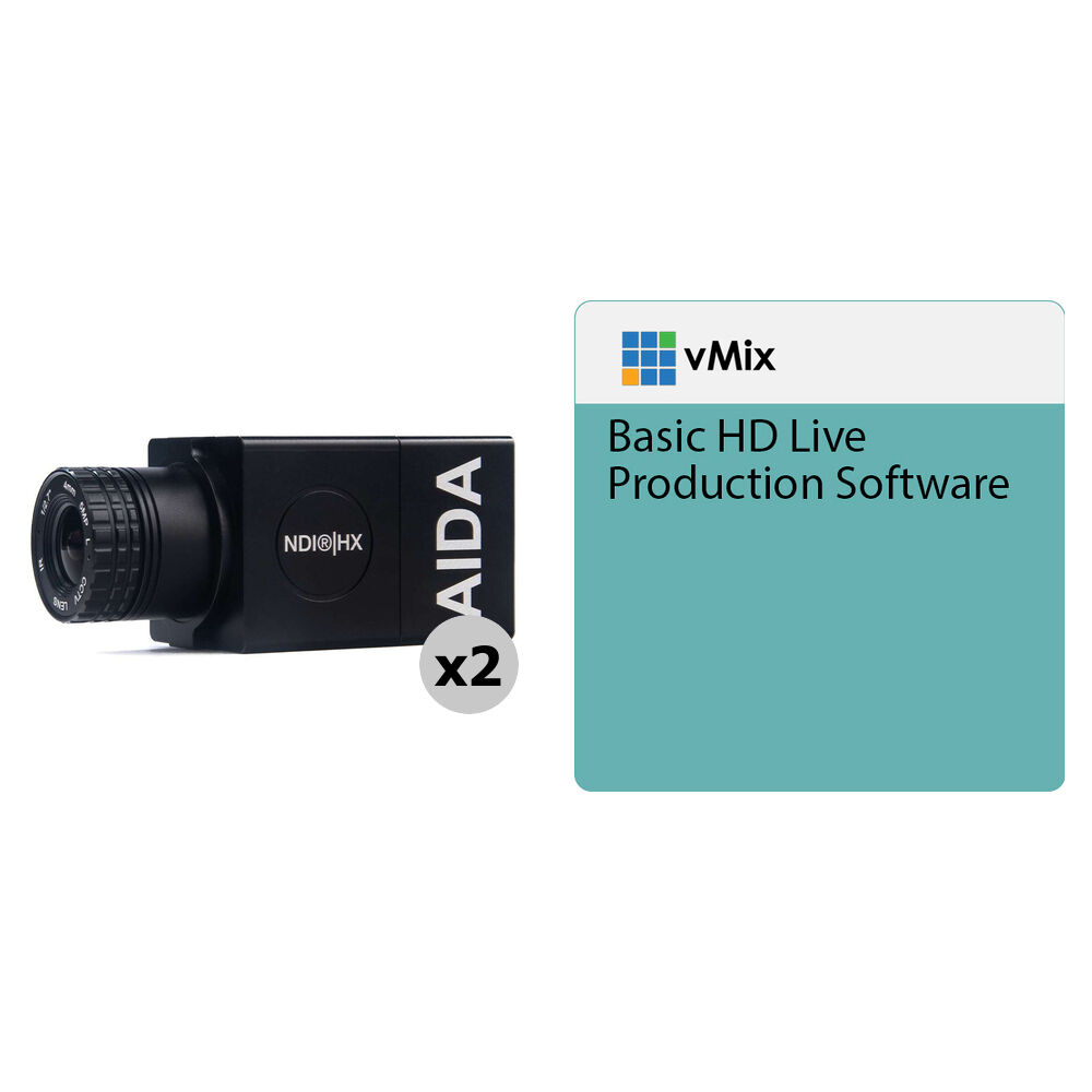 

Комплект AIDA Imaging Compact NDI|HX/IP из 2 камер с программным обеспечением vMix Basic HD (загрузить)