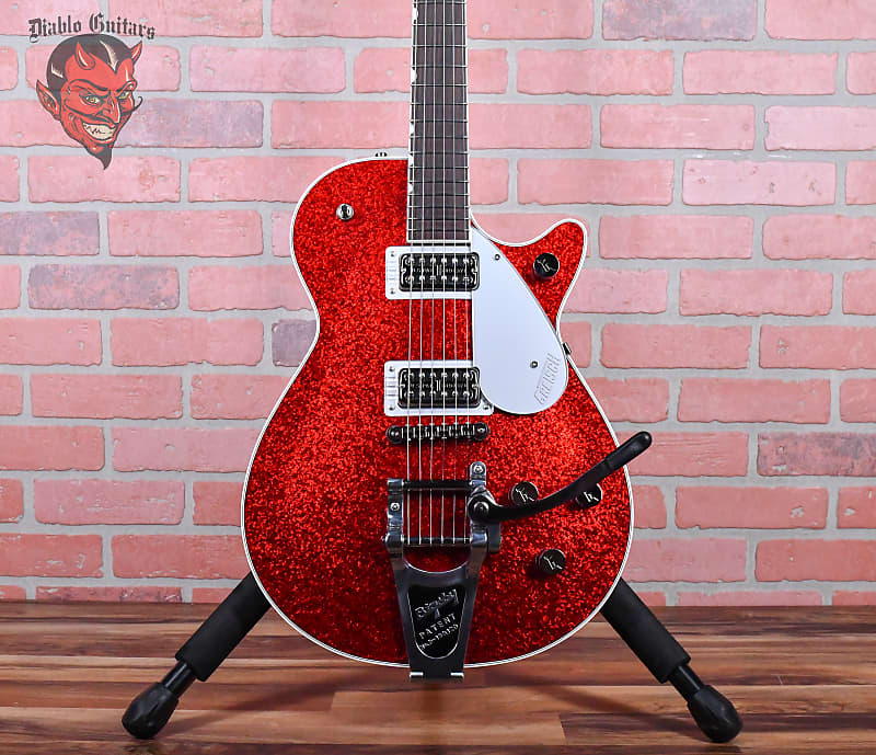 

Электрогитара Gretsch G6129T Players Edition Jet FT with Bigsby Red Sparkle 2023 w/OHSC