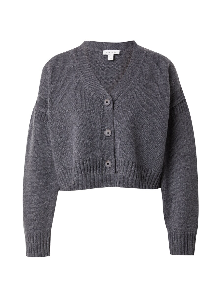 

Вязаный кардиган TOPSHOP, темно-серый