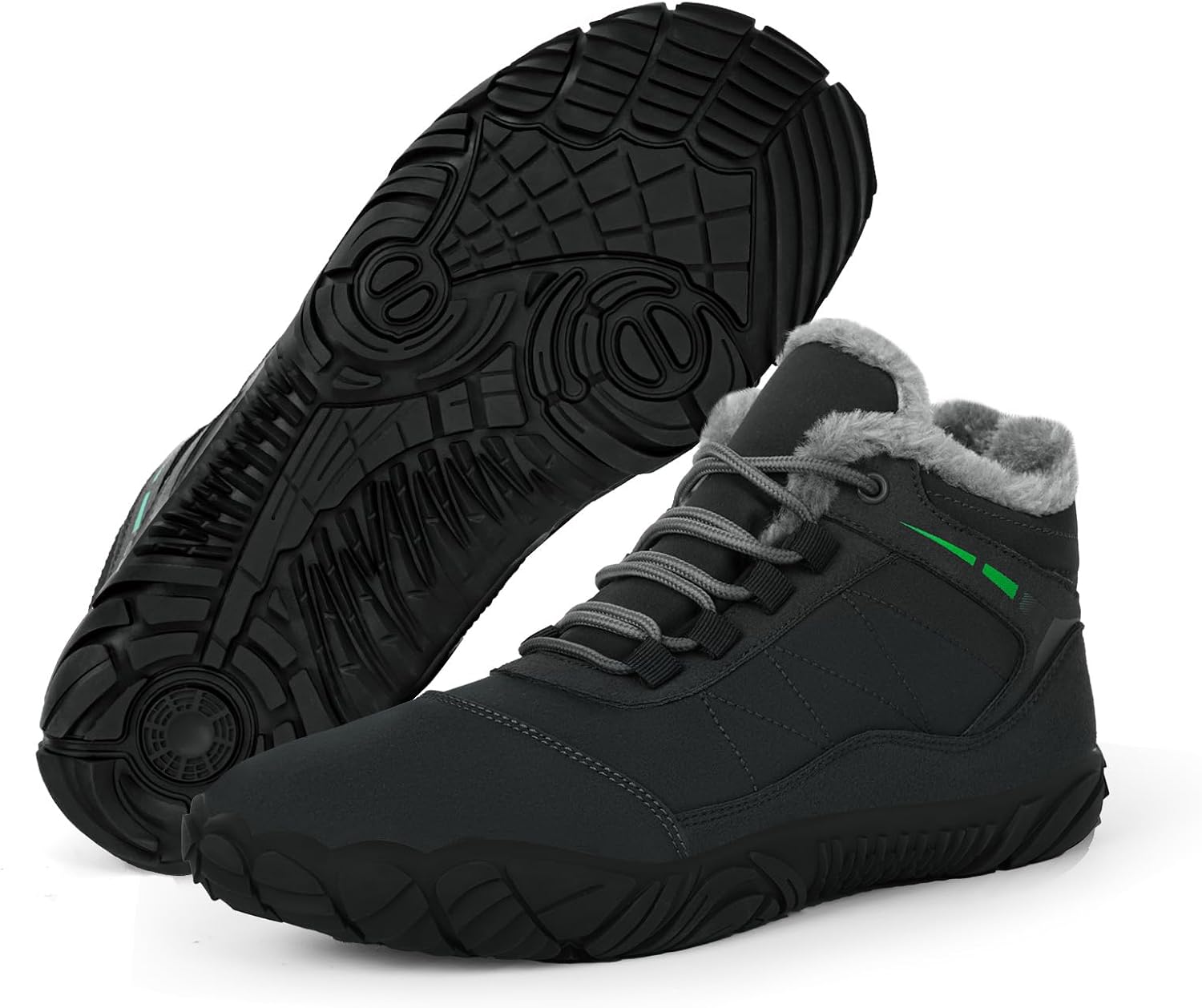 

Зимние женские ботинки FANGARDEN для женщин, зимняя обувь для мужчин, походные ботинки с удобным теплым мехом, ботильоны на молнии, водонепроницаемые короткие ботинки, темно-серый